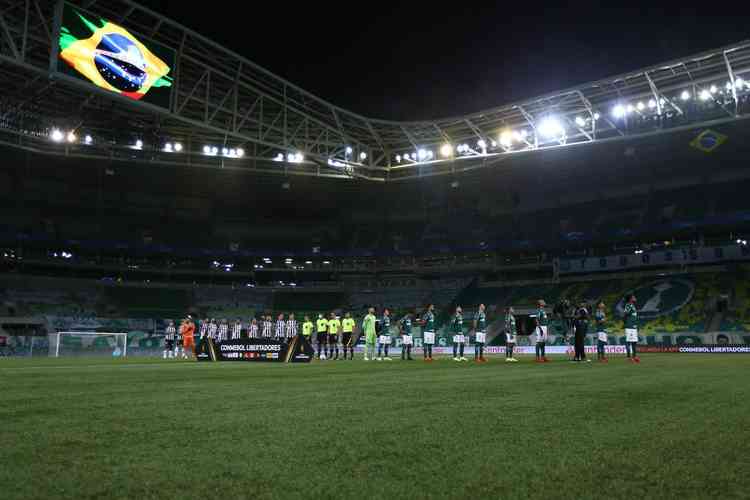 Fotos do jogo de ida da semifinal da Copa Libertadores de 2021, entre Palmeiras e Atl
