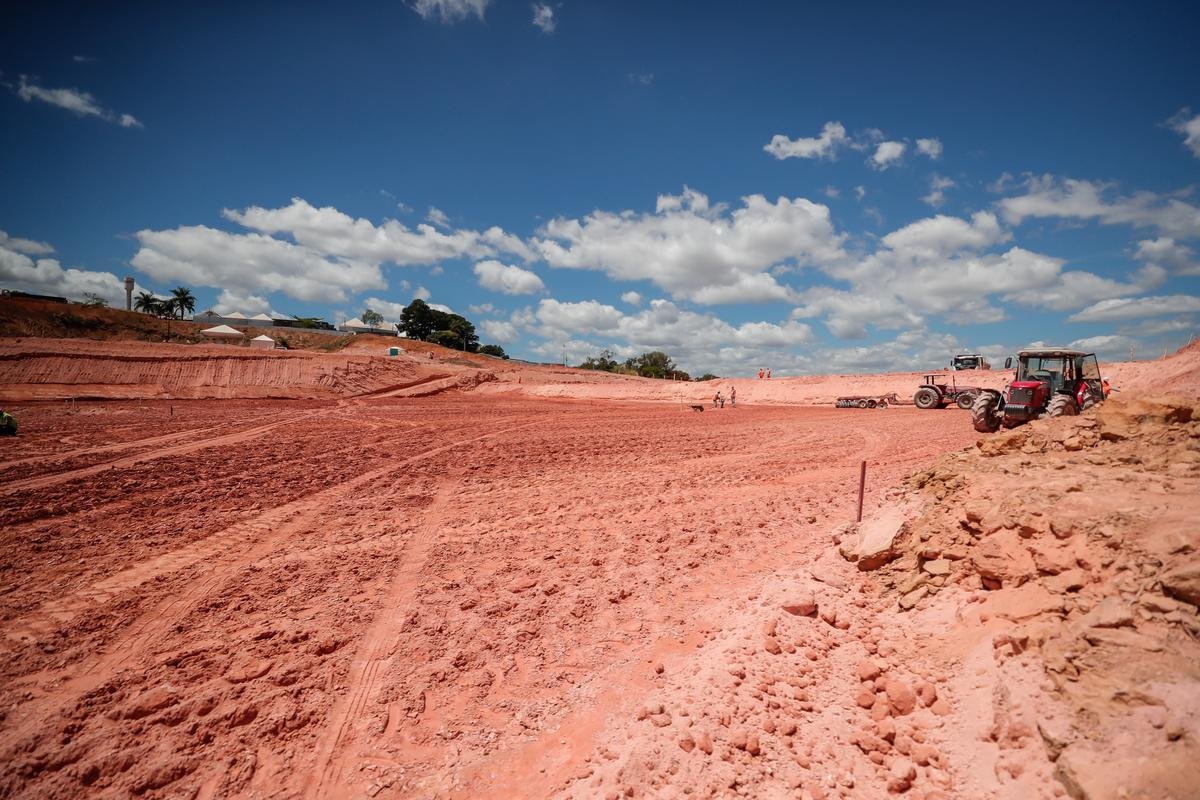 Atlético divulgou novas fotos das obras da Arena MRV