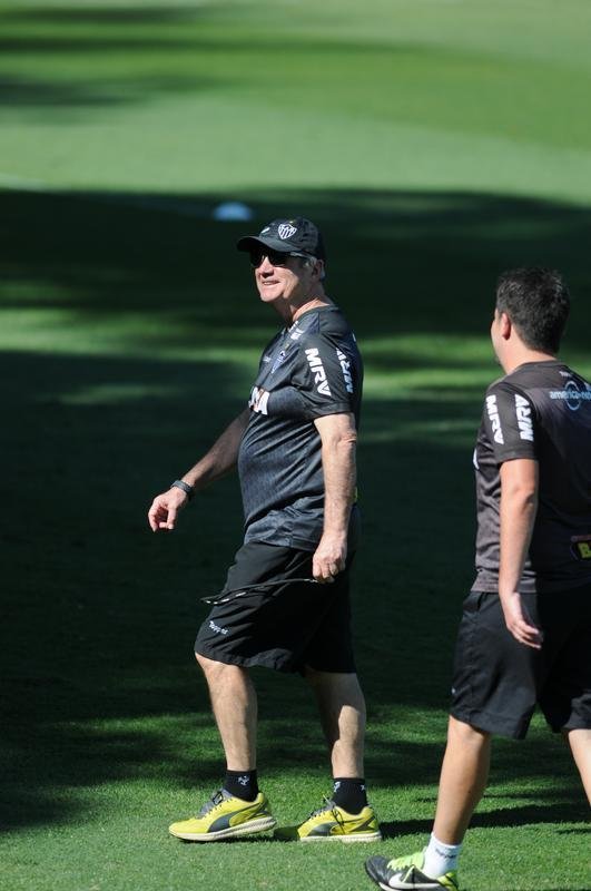 Imagens do treino na Cidade do Galo