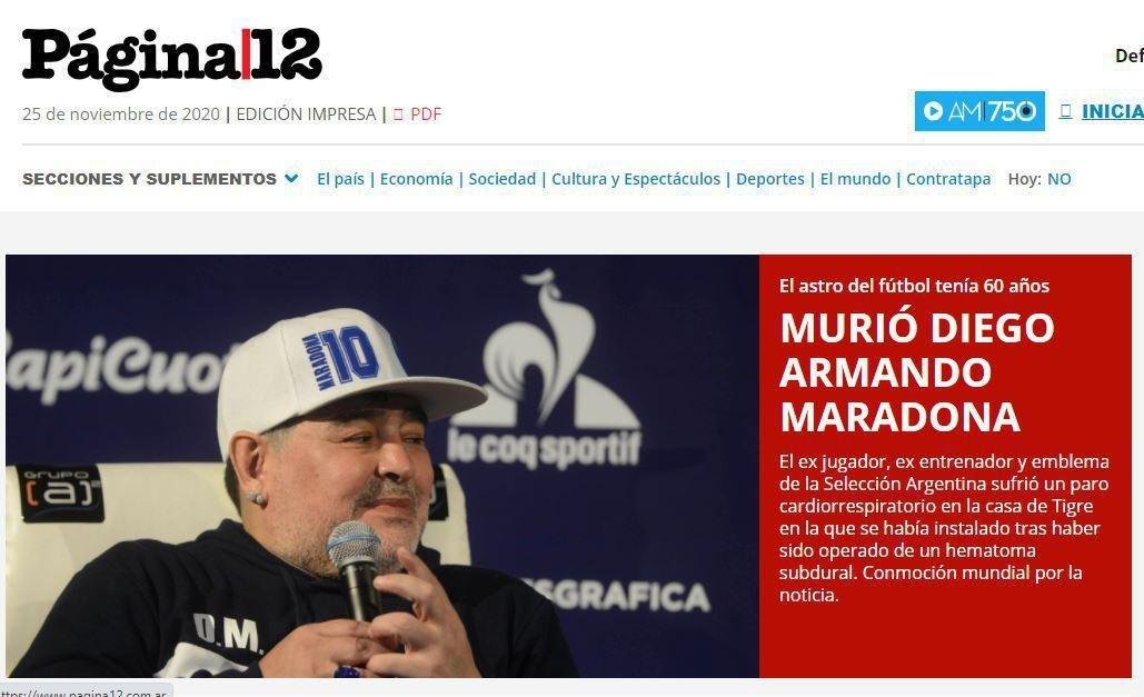 'Pgina 12', da Argentina