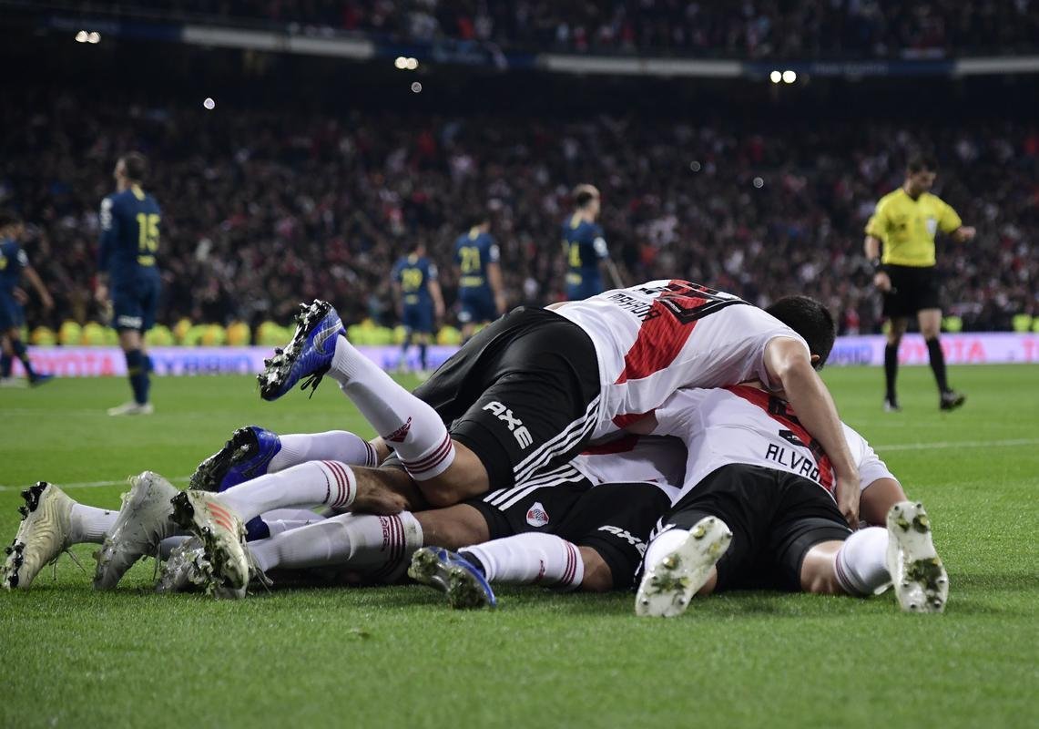 Colombiano Quintero fez o gol da virada do River Plate sobre o Boca na final da Libertadores