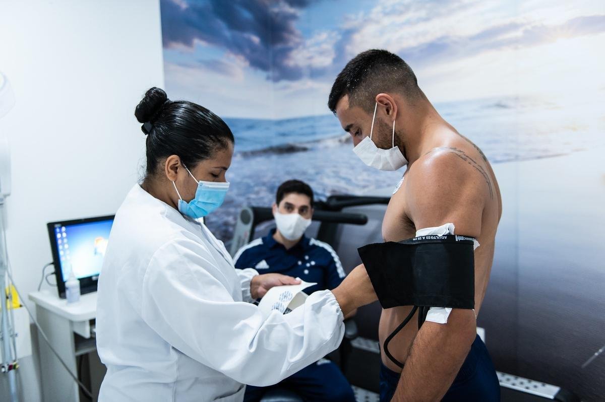 Anunciados como reforos para temporada 2021, Marcinho, Alan Ruschel, Felipe Augusto e Matheus Barbosa realizaram exames na Toca da Raposa II