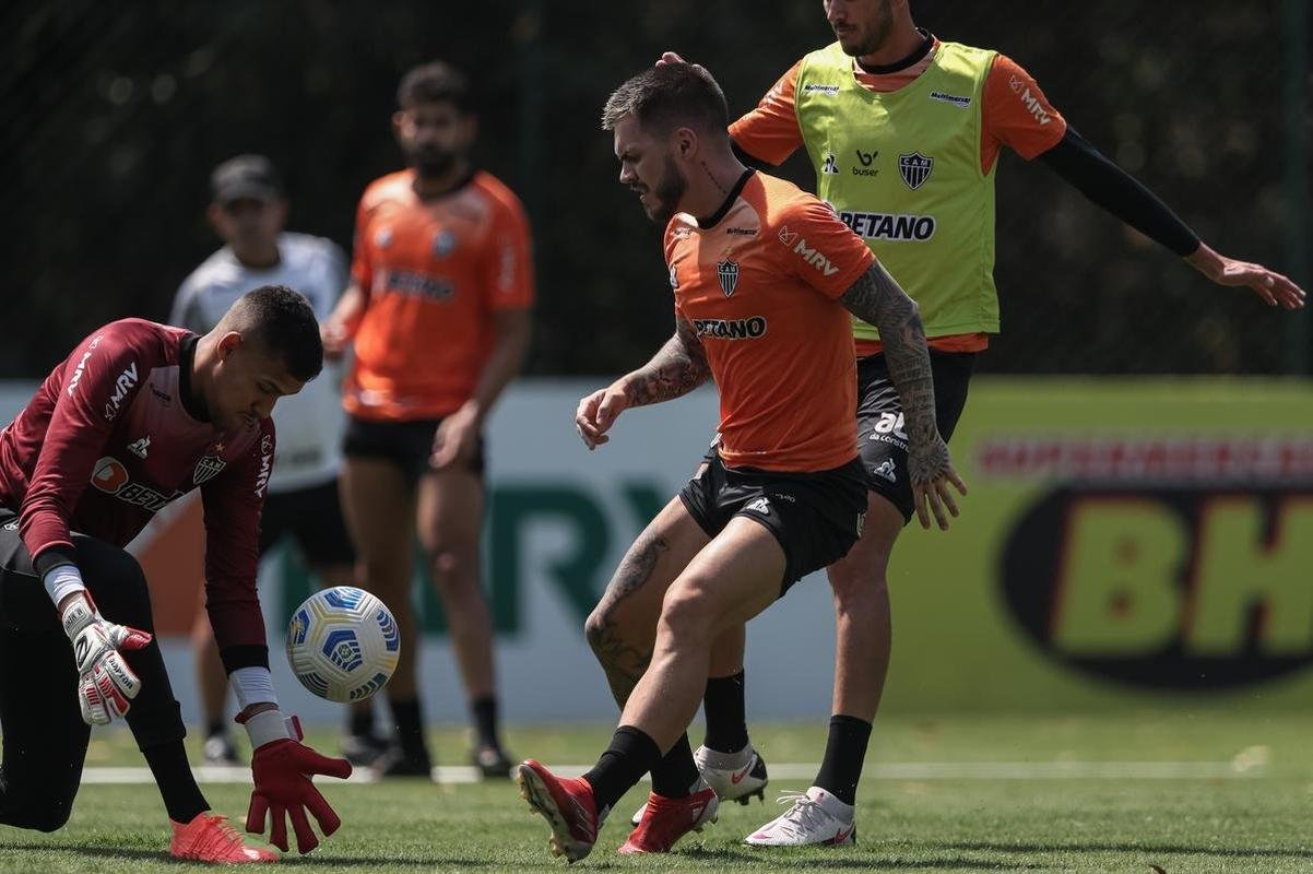 Fotos do treino do Atltico nesta segunda-feira, 13 de setembro de 2021