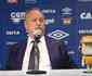 Presidente do Cruzeiro, Wagner Pires de S lamenta a morte do ex-jogador Z Carlos