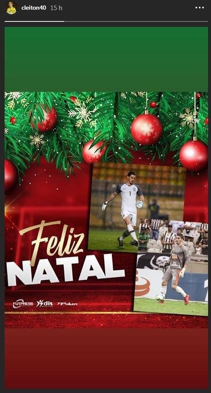 Cleiton desejou feliz Natal para os seguidores