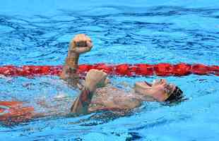 Bruno Fratus, do Minas, percorreu os 50m da piscina do Tokyo Aquatics Centre em 21s57 e levou o bronze