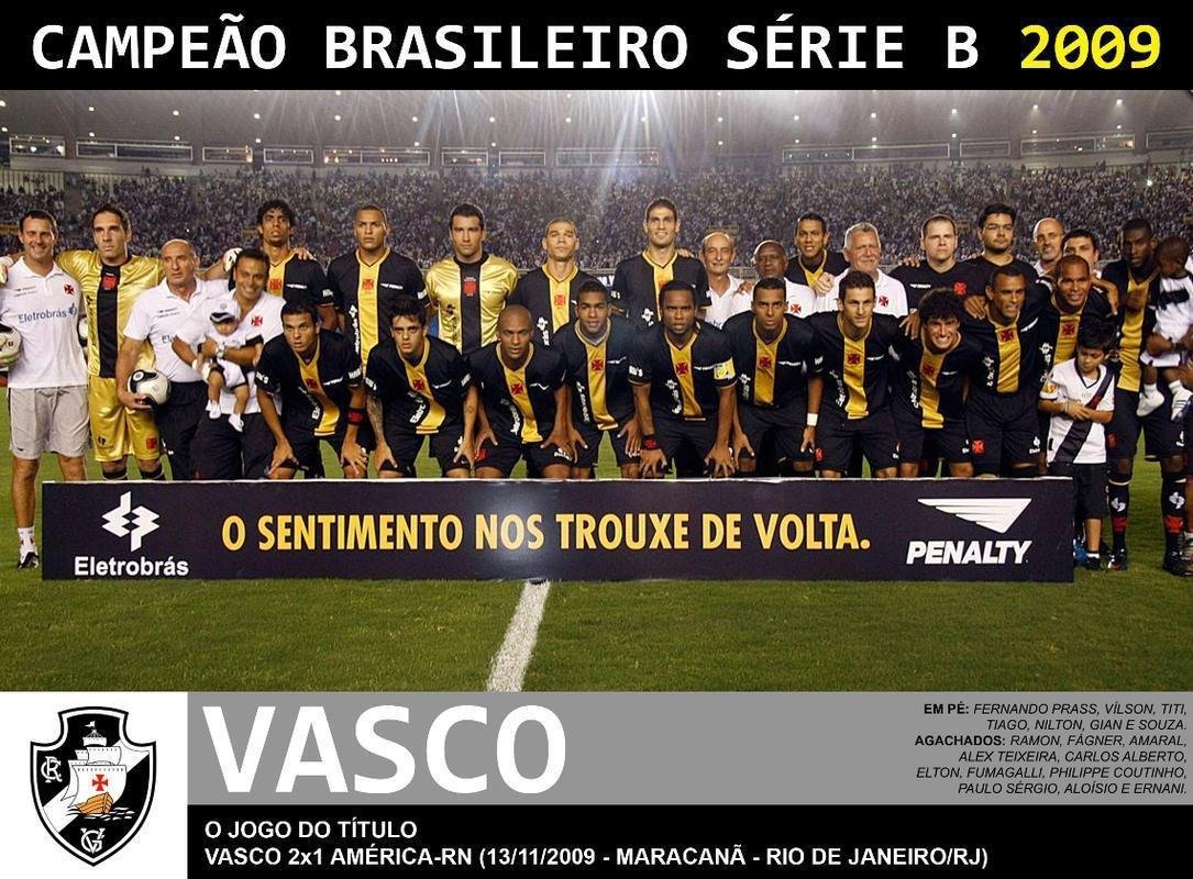 Vasco venceu a Série B de 2009