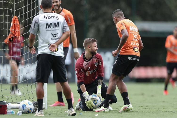 Treinamento do Atlético neste sábado, após o título brasileiro