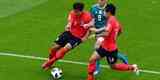 Fotos do duelo entre Coreia do Sul e Alemanha, na Arena Kazan, pela terceira rodada do Grupo F da Copa