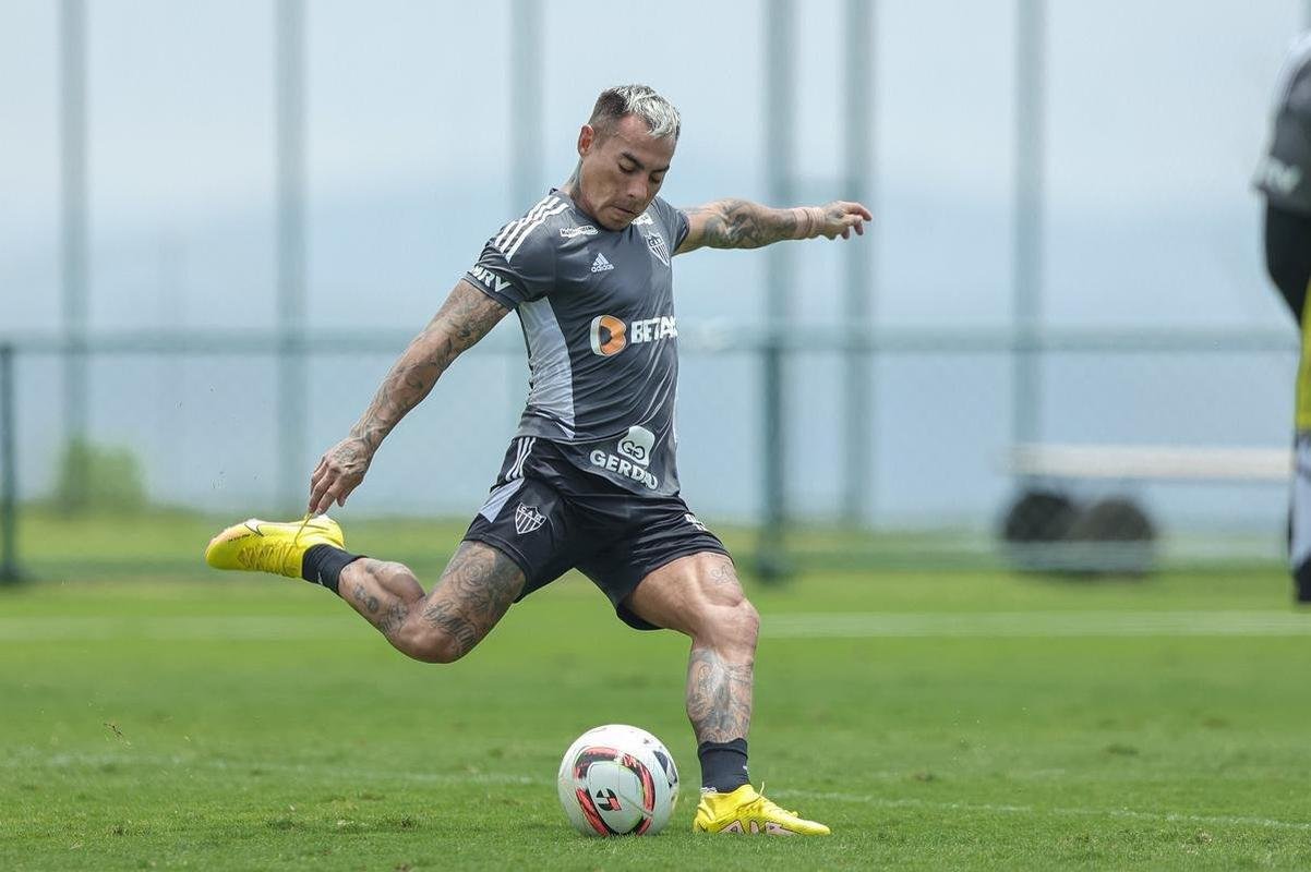 Treino tcnico do Atltico.