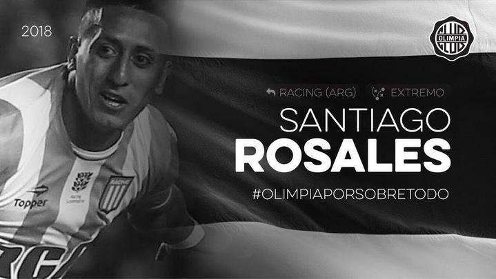 Santiago Rosales - meia se transferiu do Racing para o Olimpia