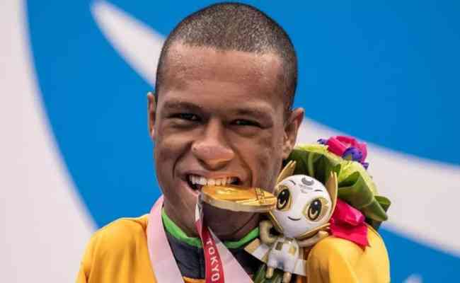 Mineiro, Gabriel Arajo conquista segunda medalha nos Jogos Paralmpicos de Tquio, dessa vez de ouro