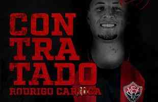Vitria anunciou atacante Rodrigo Carioca, que estava no Paran 