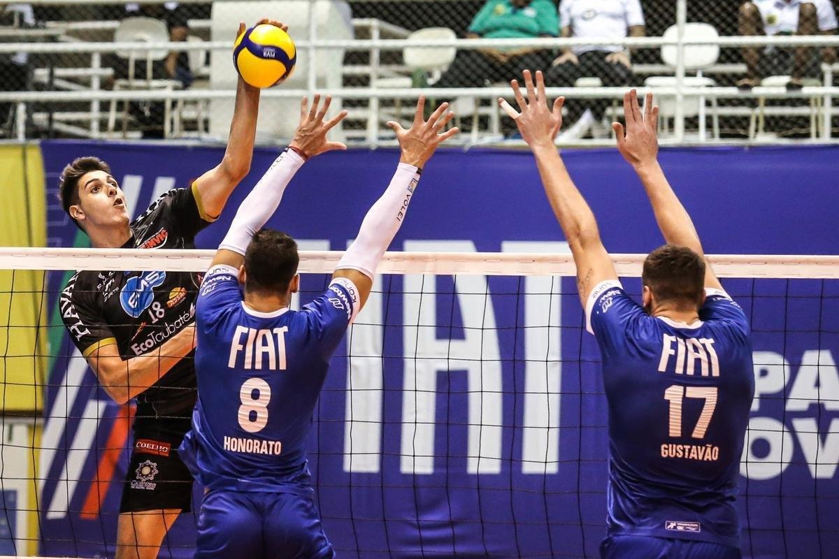 Minas no resistiu ao poderoso Taubat, perdeu por 3 sets a 0 e terminou a Superliga como vice-campeo