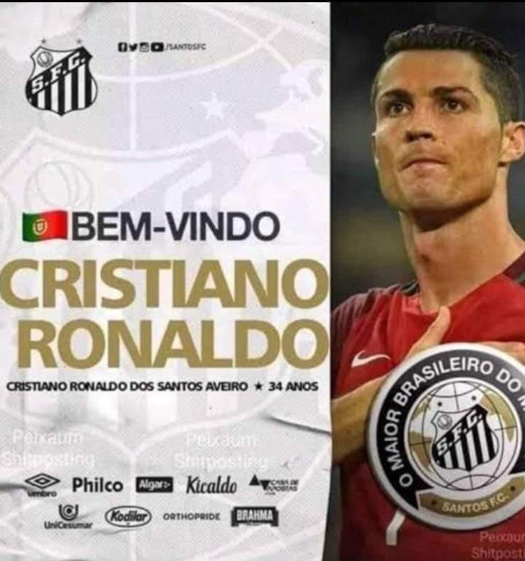 Torcedores brasileiros aproveitaram a sada de CR7 do Manchester United para fazerem memes na internet
