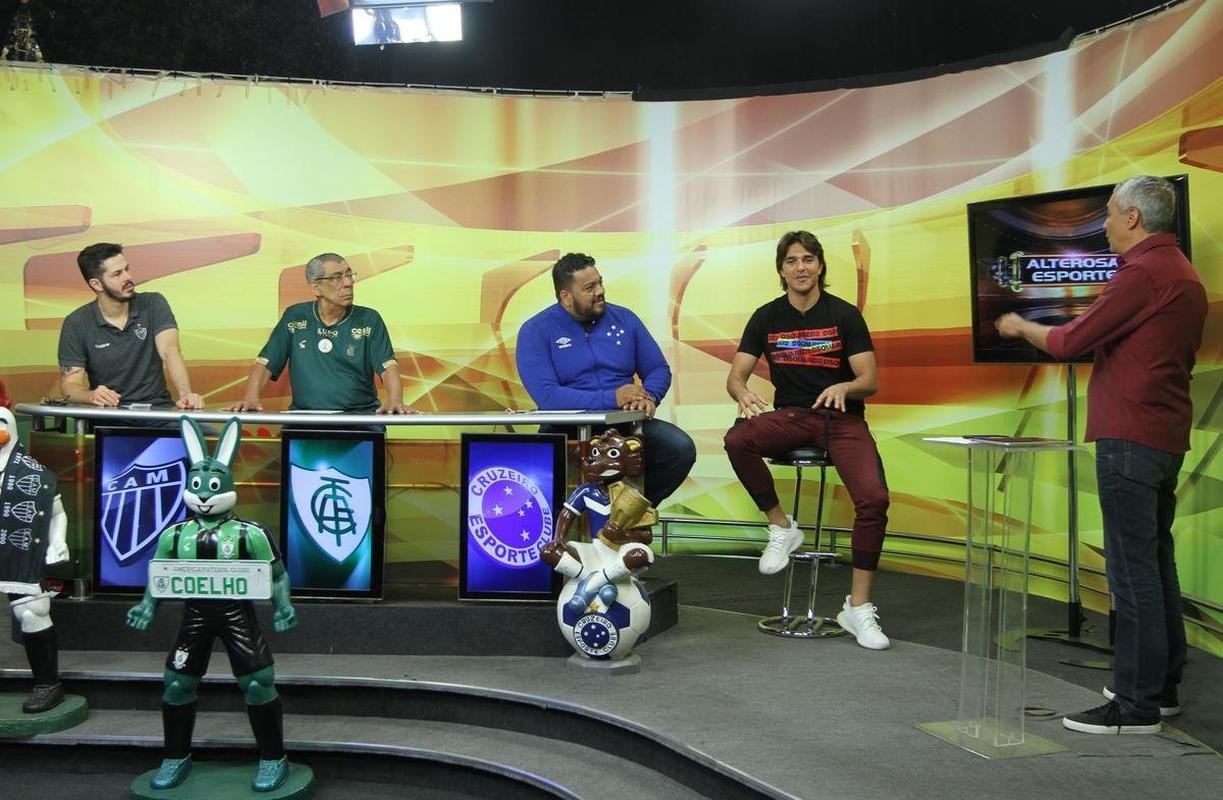 Jair Bala representou o Amrica no programa Alterosa Esporte