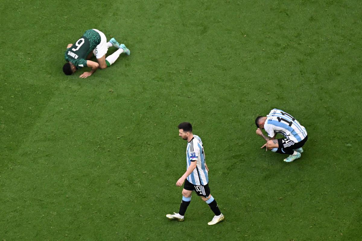 Argentina perdeu por 2 a 1, de virada, para a Arbia Saudita na estreia da Copa do Mundo