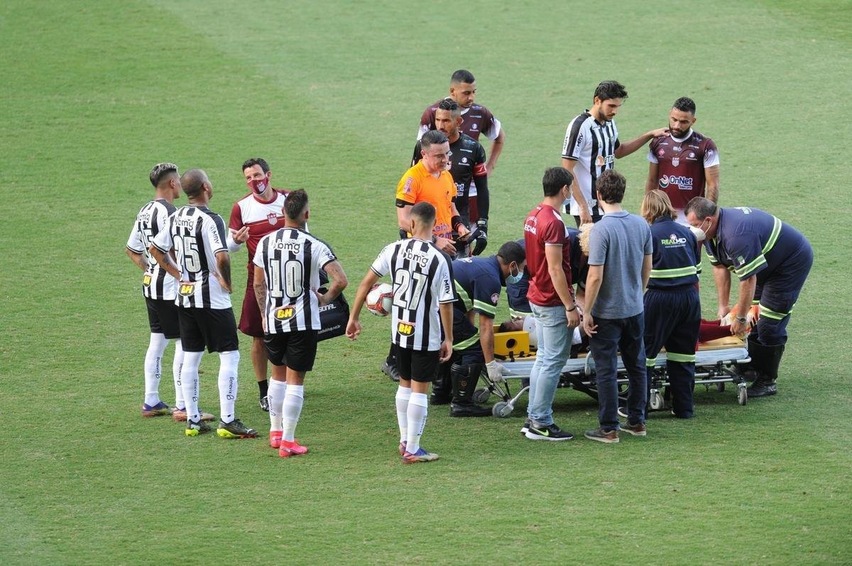 Fotos da vitria do Atltico sobre o Patrocinense, por 3 a 1, no Independncia, em Belo Horizonte, pela quarta rodada do Campeonato Mineiro. Mando foi do clube do interior, que no pde realizar a partida em Patrocnio devido ao elevado nmero de casos de COVID-19 na cidade.