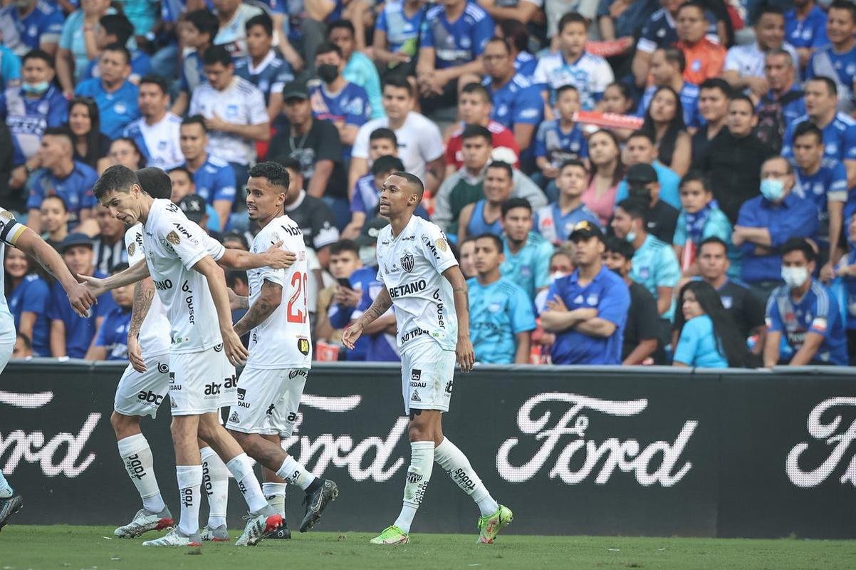 Fotos do jogo de ida das oitavas de final da Copa Libertadores, entre Emelec e Atltico, no estdio George Capwell, em Guayaquil, no Equador