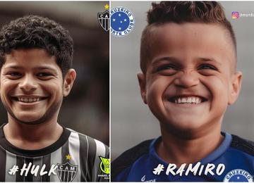 Artes de alguns dos principais jogadores de Galo e Raposa foram feitas por inteligência artificial; torcedores se divertiram com as imagens