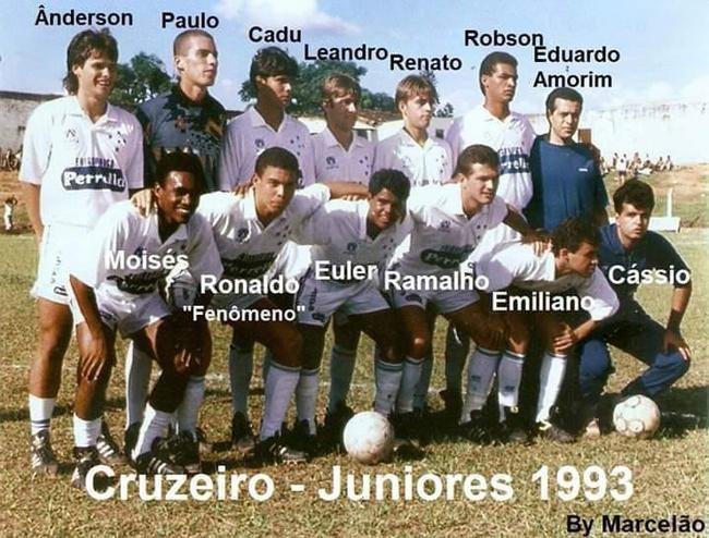 Ronaldo na base do Cruzeiro em 1993
