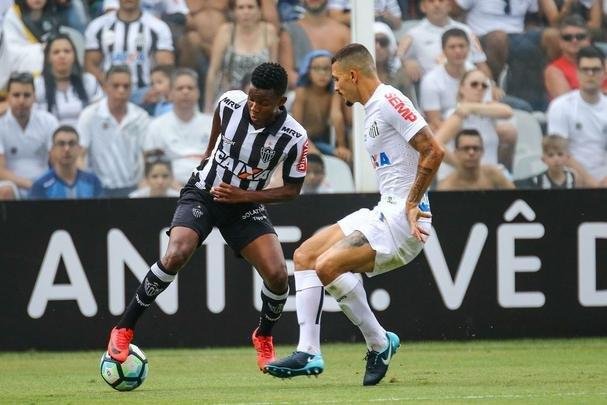 O Santos venceu o Atlético por 3 a 1 neste sábado, em jogo da 32ª rodada do Campeonato Brasileiro