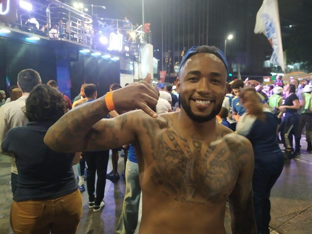 Festa do Cruzeiro na Praa 7 de Setembro, em Belo Horizonte, em comemorao ao acesso  Srie A do Campeonato Brasileiro de 2023