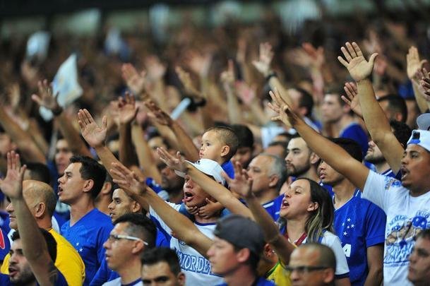 Fotos da torcida do Cruzeiro, no Mineiro, na deciso da Copa do Brasil 2018, contra o Corinthians