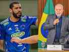 Wallace, do Cruzeiro, faz post em tom ameaçador: 'Daria um tiro no Lula?'