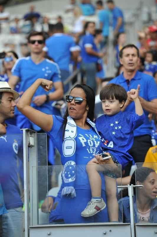 Torcedores de Cruzeiro e Botafogo, no Mineiro, em duelo pela 19 rodada do Brasileiro