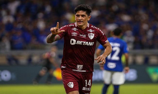 Germán Cano marcou mais um gol pelo Fluminense em 2023, o 24º em 23 jogos na temporada