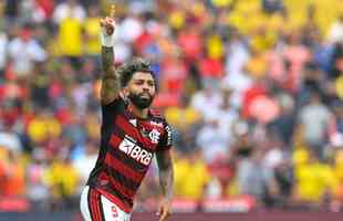 2 - Gabriel Barbosa (Flamengo) - 29 gols em 63 jogos