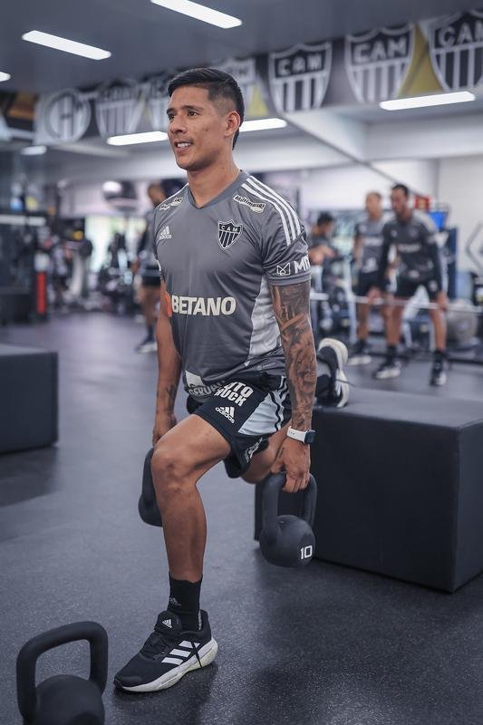 Treino do Atltico na Cidade do Galo, na manh desta tera-feira (11/10).