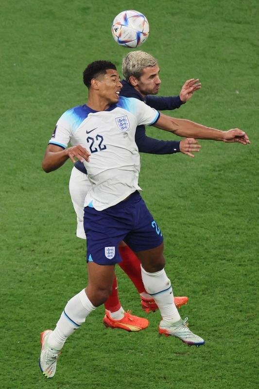 Fotos do duelo entre Inglaterra e Frana, pelas quartas de final da Copa do Mundo, no estdio Al Bayt, em Al Khor