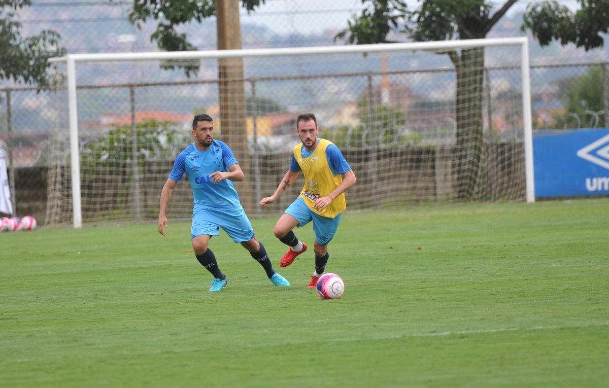 Imagens do treino do Cruzeiro nesta quarta-feira, 7 de fevereiro