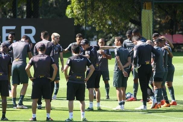 Atltico encerra preparao na Cidade do Galo para partida contra Grmio, pelo Campeonato Brasileiro