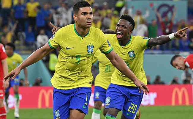 Casemiro acertou lindo chute e garantiu vitria do Brasil sobre a Sua