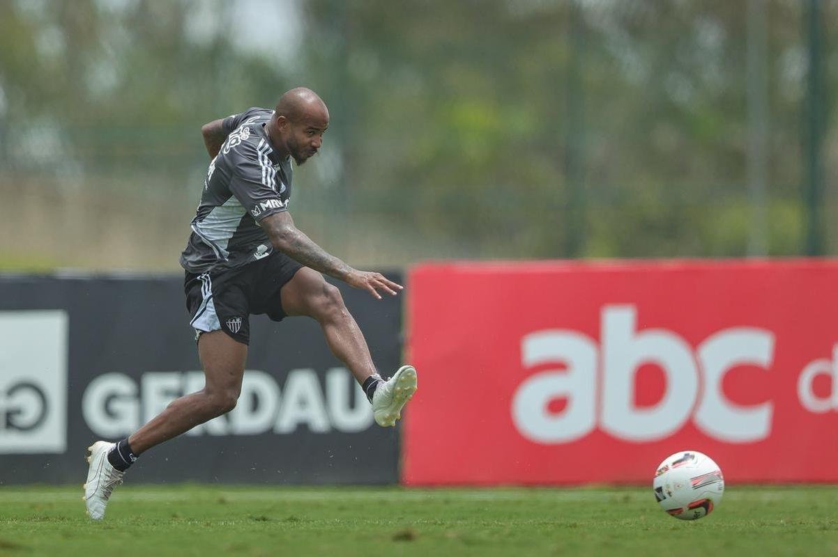 Treino tcnico do Atltico.