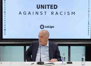 O presidente da La Liga, Javier Tebas, defendeu a implementação de medidas para combater os insultos racistas. Clubes poderão perder pontos.