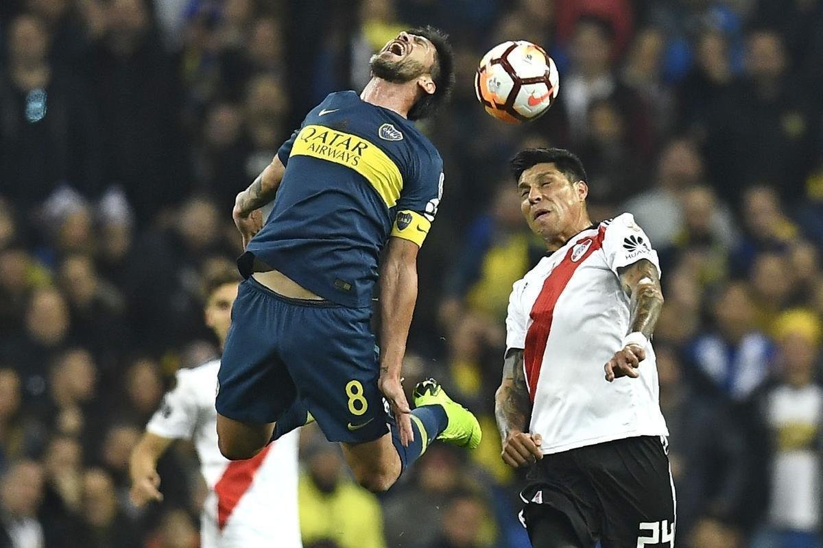 Imagens da finalssima da Copa Libertadores, entre River e Boca, no Santiago Bernabu, em Madri