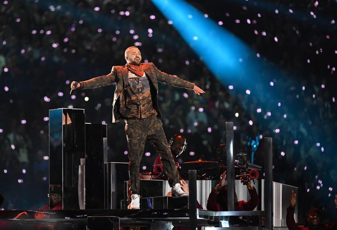 Show do intervalo do Super Bowl LII, em Minneapolis, teve apresentao de Justin Timberlake