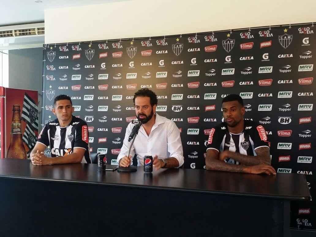 Danilo Barcelos e Felipe Santana foram apresentados nesta tera-feira na Cidade do Galo