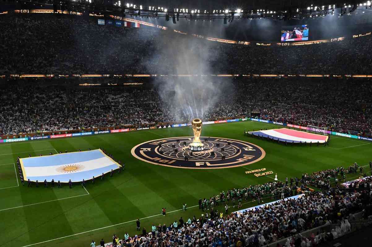 As melhores imagens da final da Copa do Mundo entre Argentina e Frana, no Estdio Icnico de Lusail, no Catar