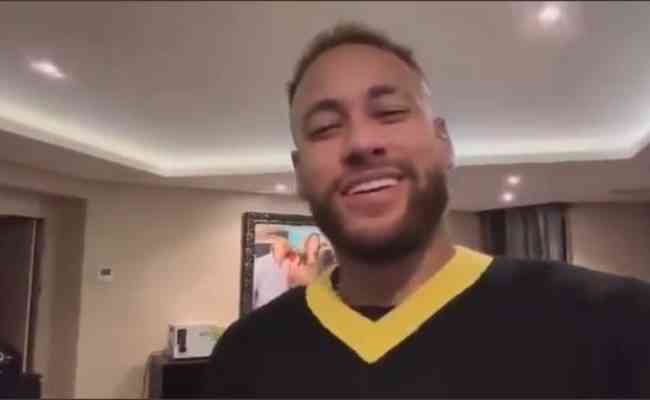 Neymar agradeceu a presena de Jair Bolsonaro por meio de vdeo