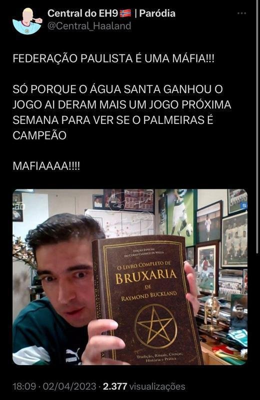 Memes da derrota do Palmeiras para o gua Santa, pela final do Campeonato Paulista