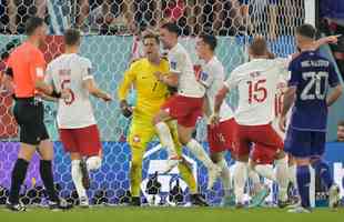 Fotos do jogo entre Polnia e Argentina no Estdio 974, em Doha, pela terceira rodada do Grupo C da Copa do Mundo, no Catar