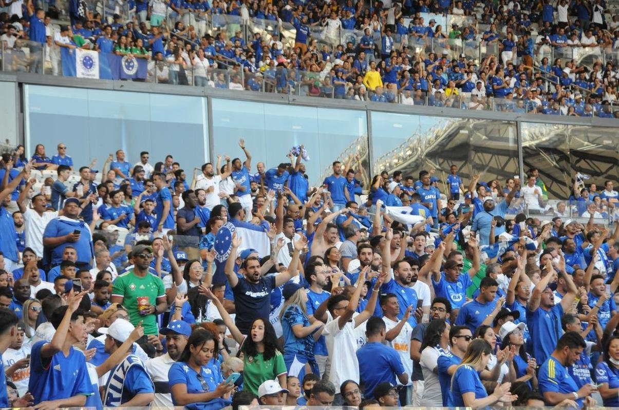 Fotos da torcida do Cruzeiro, no Mineiro, na partida contra a Ponte Preta pela 13 rodada da Srie B do Campeonato Brasileiro. Mineiro recebeu grande pblico mais uma vez