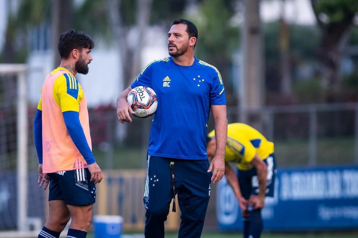 Imagens do treino do Cruzeiro na Toca da Raposa II nesta tera-feira (21/09)