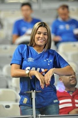 Torcida do Cruzeiro no duelo desta tera, no Mineiro, contra o Racing, pela Libertadores