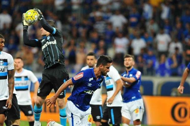 Imagens de Cruzeiro x Grmio, no Mineiro, pelas semifinais da Copa do Brasil